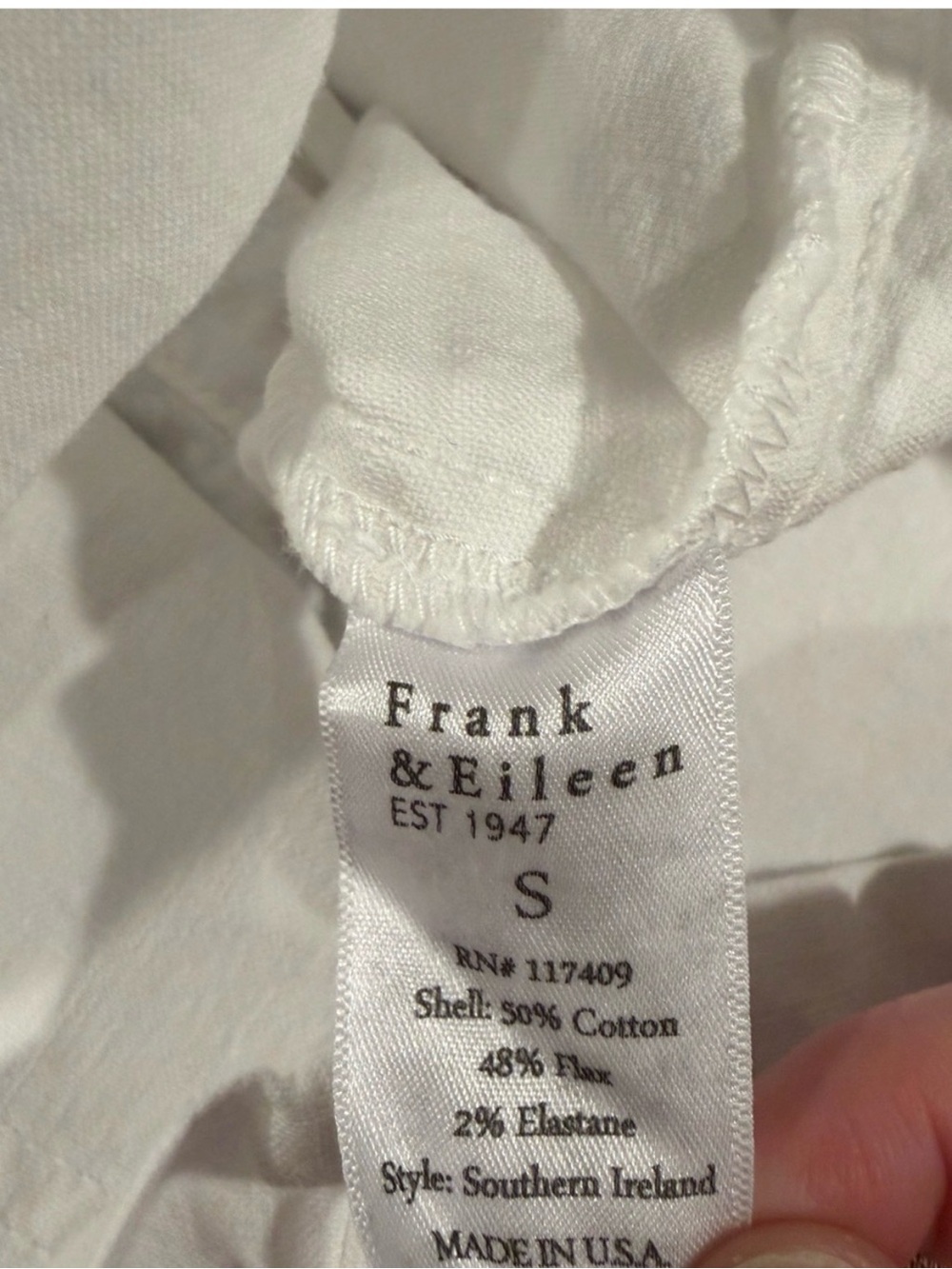 Frank & Eileen Ireland Linen Cotton Utility Dress size Small - Picture 5 of 9